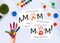 Mother’s Day Card Making Handprint Keepsake Kit – 10 Pack DIY Personalized Greeting Cards 8.5×11 Inch Minimalist Handprint Art for Classroom, Family & Mother’s Day Gifts